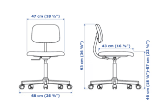 IKEA BLECKBERGET desk chair, adjustable, in EXCELLENT condition! 3