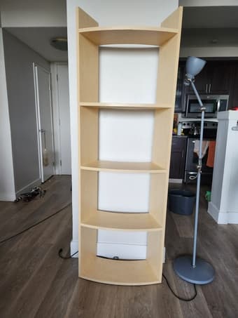 Curved Book Shelves for extra storage in small spaces 1