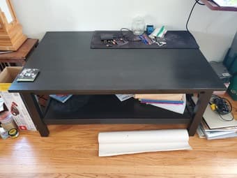 Large Ikea coffee table (black) 1
