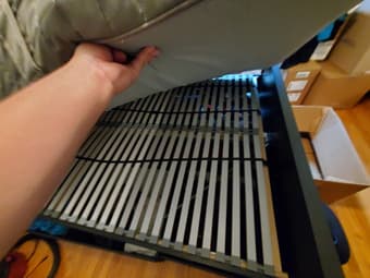 Ikea HEMNES bed frame (queen) with 4 storage drawers 2