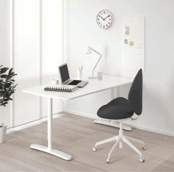White desk (Ikea BEKANT) 1