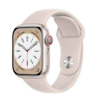 Apple Watch Series 8 (41mm, GPS + Cellular, Starlight Case + Band) 1