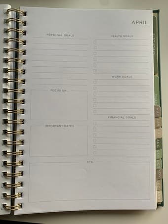 Large 18-month planner 2
