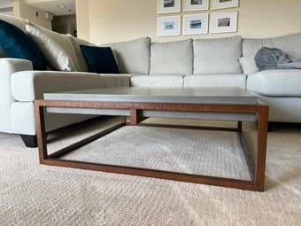 Concrete Coffee Table with Metal Frame 3
