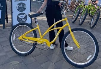 Yellow Electra Bike with Coaster Brakes 1