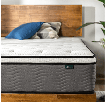 ZINUS 12 Inch Support Plus Pocket Spring Hybrid Mattress 1