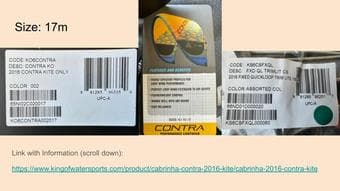 2016 CABRINHA CONTRA KITE + QUICKLOOP (Un-opened) 2