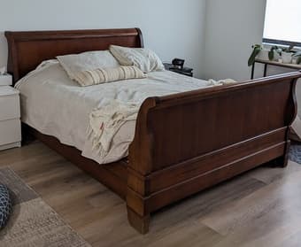 For Sale: Queen Sleigh bed + Leesa Mattress - $150 OBO 1