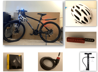 Mountain bike Bike+Lock + Helmet + Pump + Rear&Tail light (almost new) 1