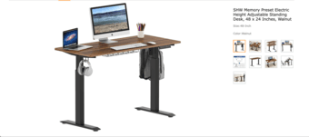 Moving Sale- Desk Chair & Adjustable Desk (Price Negotiable) 1