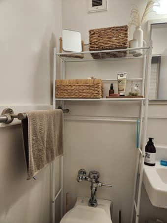 Over the toilet shelf 1