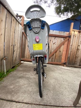 Bike Diamond Back Cross campus + kids bike seat + kids bike helmet 1