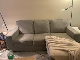 Grey Ashley Furniture Dorsten Sofa Chaise 1