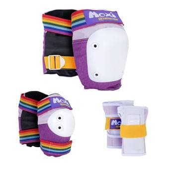 Rainbow kneepads, elbow pads, and wrist guards 1
