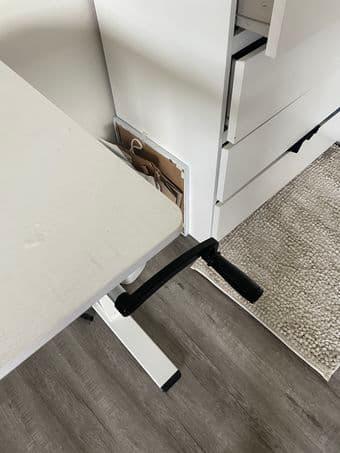 White Standing Desk 2