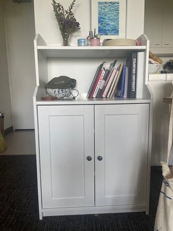White Hutch/Standing Cupboard and Shelving Unit for sale! 1