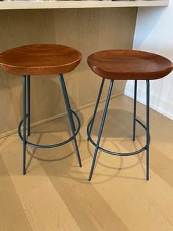 2 West Elm Counter Stools 1