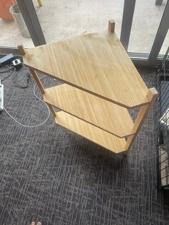 Small standing shelving unit 2