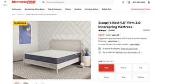 Twin size 2.0 inner spring firm mattress 1