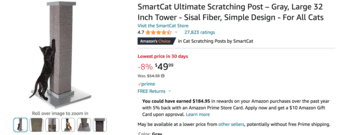 Ultimate Cat Scratching Post + cat food + cat items 1