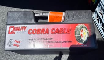 Cobra Cable Snow Chains, SAE Class (S) Clearance 1