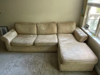 Pottery Barn couch L-Shape 1