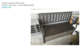 Outdoor seat 1