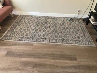 Boho blue-grey Area Rug 1