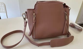 unused chic women bag, ash-pink 1