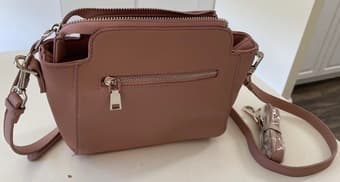 unused chic women bag, ash-pink 2