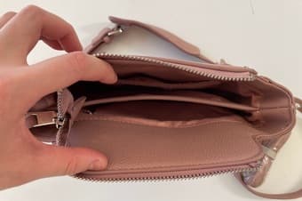unused chic women bag, ash-pink 3