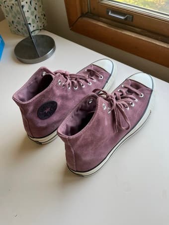 Rose CONVERSE Suede High Top Shoes US Mens 10 Womens 8 1