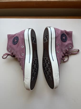 Rose CONVERSE Suede High Top Shoes US Mens 10 Womens 8 3