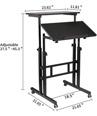 BRAND NEW Adjustable (Standing & Sitting) Office Desk + Chair + Lamp 3