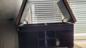 Shoe bench with open top 2