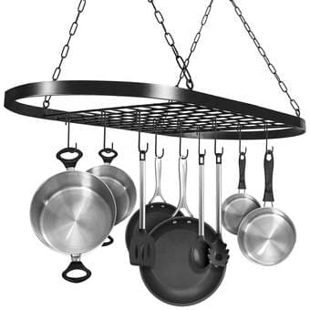 Ceiling-hanging pot rack, FREE 1