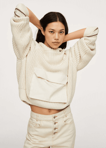 Mango - Knit pocket sweater - XS 1