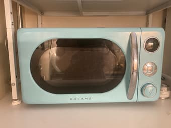 Cute Blue Microwave 1