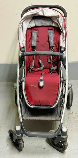 UPPAbaby Vista stroller (v1 model) with toddler + bassinet attachments 3