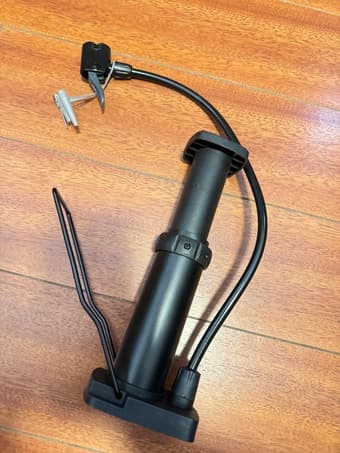 Ultra-Light Bike Pump with Pressure Gauge - Inflates MTB and Road Bike 1
