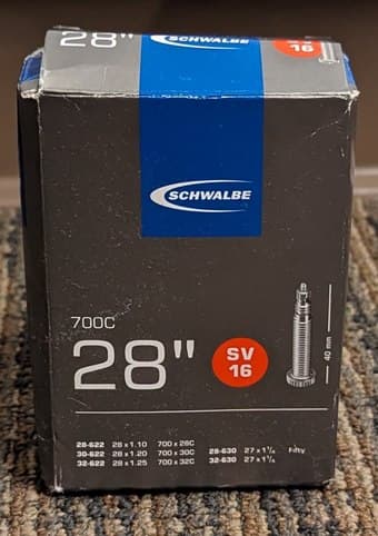 Schwalbe 28" bike tire inner tube 1
