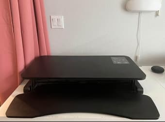 Solid standing desk converter 1