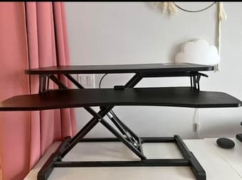 Solid standing desk converter 2