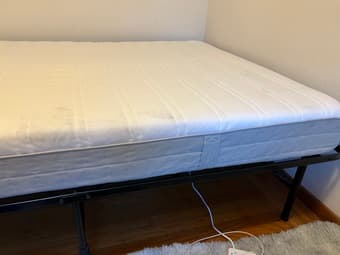 Full Bed (mattress, cover, and bed frame) 2