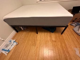 Bed Frame, Mattress, Pillows 2