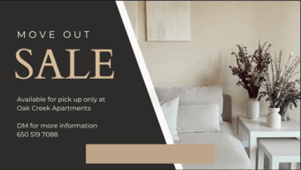 Move Out Sale! 1