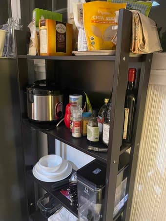 Black IKEA shelf 3
