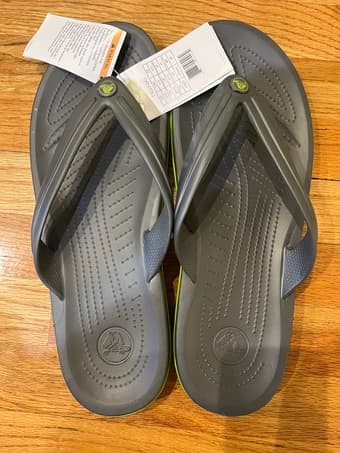 New (with tags) men’s Crocbrand flip flops 1