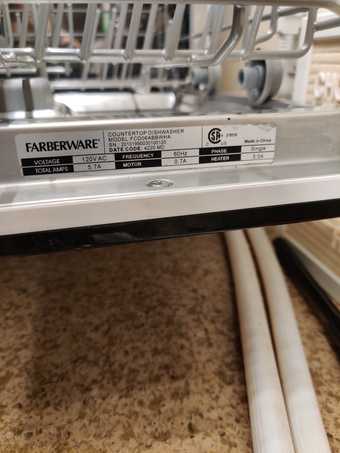 Farberware countertop dishwasher w/ free faucet pipe 1