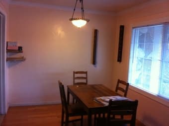$950 private furnished room in 3br/1BA Menlo Park for rent from Sept 1 3